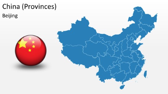 PowerPoint Map - China 2