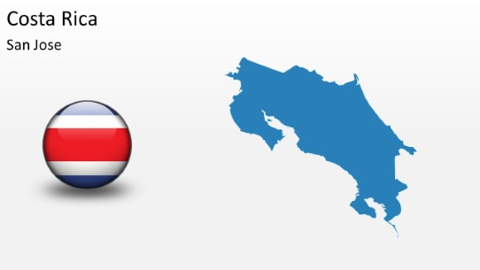 PowerPoint Map - Costa Rica