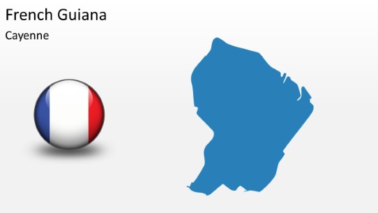 PowerPoint Map - French Guiana