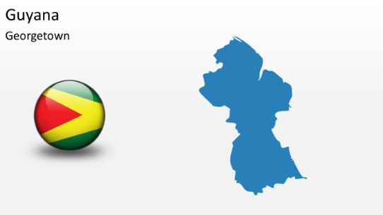 PowerPoint Map - Guyana