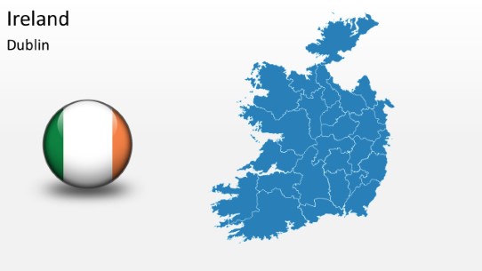 PowerPoint Map - Ireland