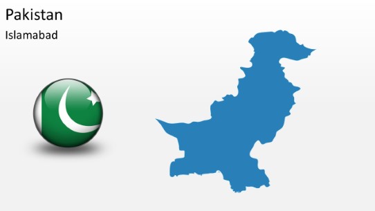 PowerPoint Map - Pakistan