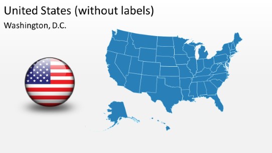 PowerPoint Map - United States 2