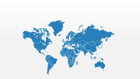 PowerPoint Map - World 003