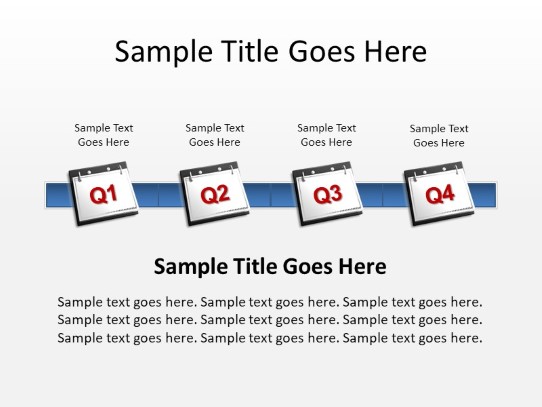 Timeline Quarters PowerPoint PPT Slide design