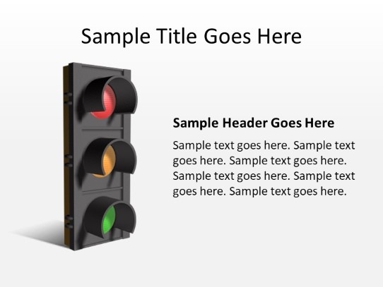 Traffic Light PowerPoint PPT Slide design