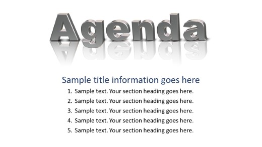 Agenda Slide PowerPoint PPT Slide design