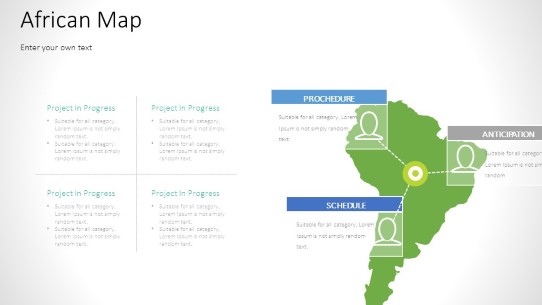 Africa Map Metrics widescreen PowerPoint PPT Slide design