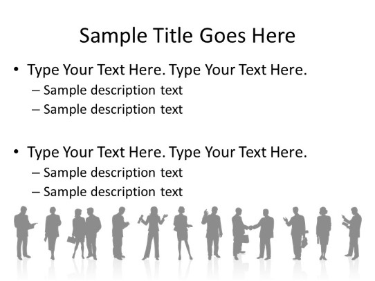Silhouette Mixed Gray 05 PowerPoint PPT Slide design