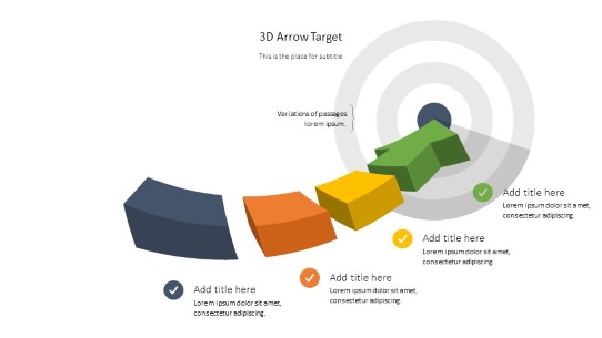 Target 3D Arrow PowerPoint PPT Slide design