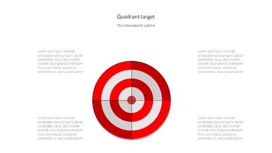 Target Quadrants PowerPoint PPT Slide design