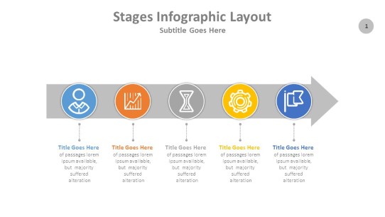 Timeline Arrow Icons PowerPoint PPT Slide design