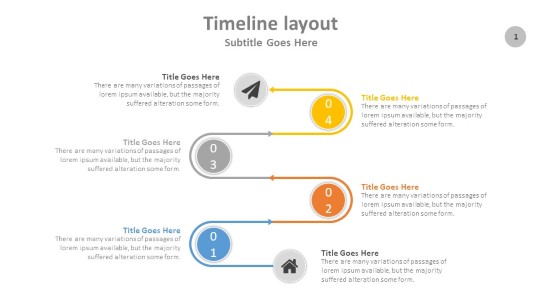 Timeline Line Curve PowerPoint PPT Slide design