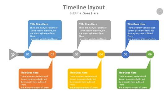 Timeline callouts PowerPoint PPT Slide design