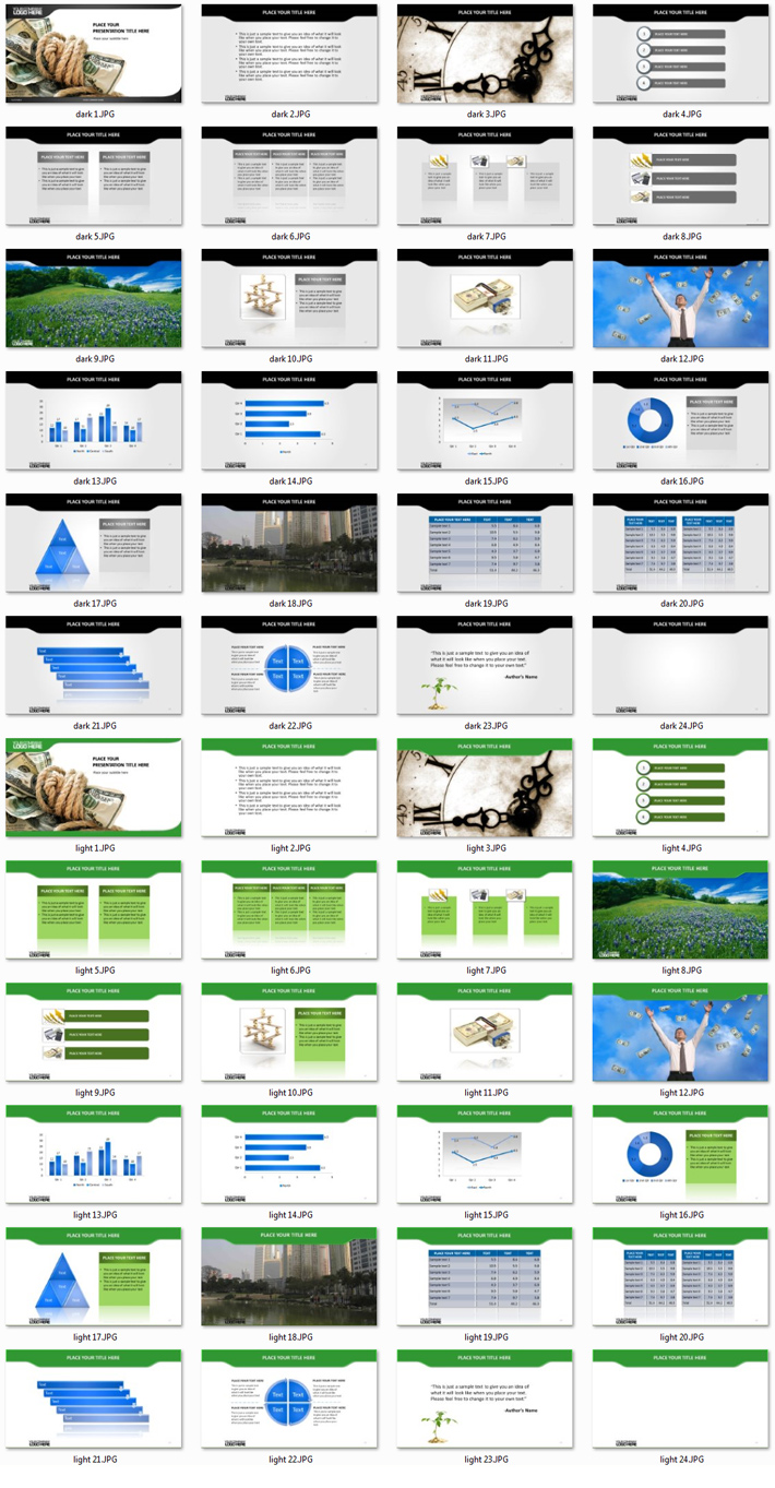 Power Presentation: Financial Assets PPT Premium PowerPoint Presentation Template Slide Set