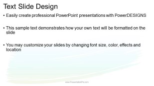 paint brush gradient 3 wide PowerPoint Template text slide design