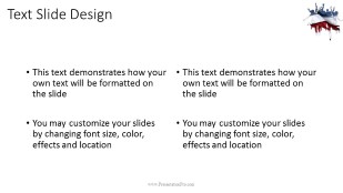 people jump flag wide PowerPoint Template text slide design
