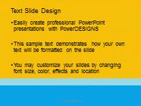 Abstract Beach PowerPoint Template text slide design