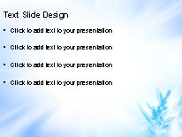Beaming Crystal Blur PowerPoint Template text slide design