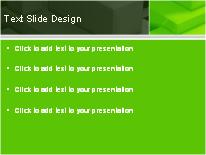 Building Blocks Green PowerPoint Template text slide design