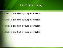 Burst Of Green PowerPoint Template text slide design