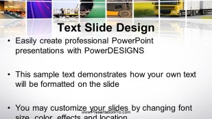 Curve Cutout Widescreen PowerPoint Template text slide design
