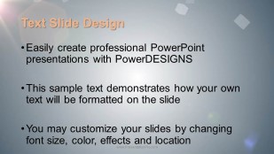 Falling Cubes Widescreen PowerPoint Template text slide design