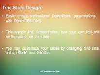 Gradient Blur 3 PowerPoint Template text slide design