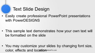 Hanging Signs Widescreen PowerPoint Template text slide design