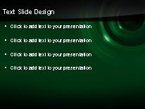 Liquid Techno Green PowerPoint Template text slide design