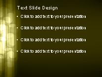 Rectangular Motion Gold PowerPoint Template text slide design