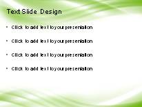 Ripple Glow Green PowerPoint Template text slide design