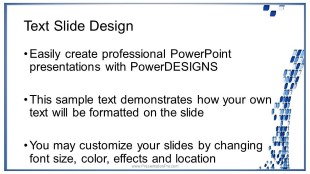 Scattered Tiles Widescreen PowerPoint Template text slide design