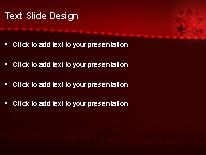 Starfield Red PowerPoint Template text slide design