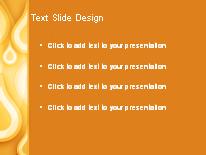 Teardrop Orange PowerPoint Template text slide design