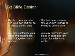 Antique Light Bulbs PowerPoint Template text slide design