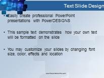 Blue Squares PowerPoint Template text slide design