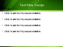 Burst Of Green PowerPoint Template text slide design