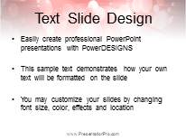 Dancing Dots Red PowerPoint Template text slide design