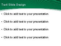 Downunder Green PowerPoint Template text slide design