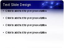 Electric Motion Blue PowerPoint Template text slide design