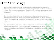 Flowing Circles Green PowerPoint Template text slide design