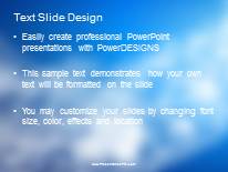 Gradient Blur Blue PowerPoint Template text slide design