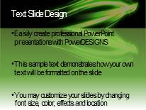 Light Stroke Green Widescreen PowerPoint Template text slide design