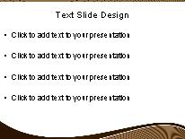 Modern Wave Brown PowerPoint Template text slide design