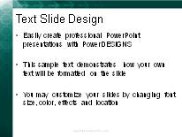 Moving Forward Teal PowerPoint Template text slide design