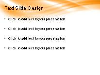 Ripple Glow Orange PowerPoint Template text slide design