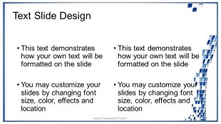 Scattered Tiles Widescreen PowerPoint Template text slide design