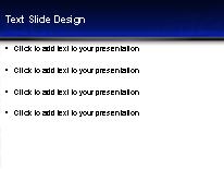 Square Warp Blue PowerPoint Template text slide design