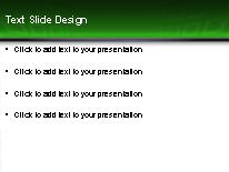 Square Warp Green PowerPoint Template text slide design